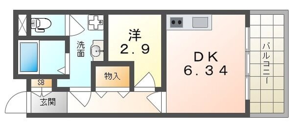 FLAT HOSHIDAの物件間取画像